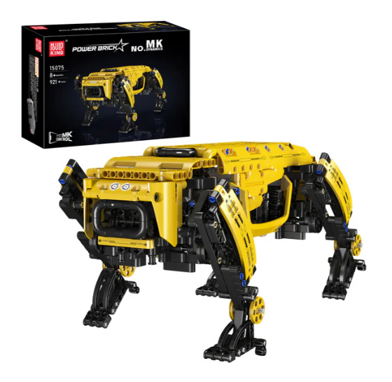 Klocki konstrukcyjne Mould King 15075S Robot Pies Boston Dog zdalnie sterowany Model budowlany 921 elementów