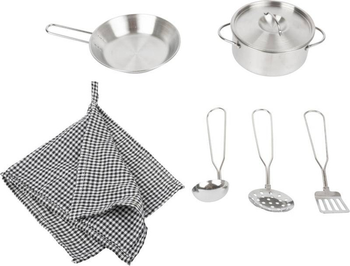 Drewniana kuchnia dla dzieci z pralką Moduły XL 11464-Small Foot, zabawki kuchenne