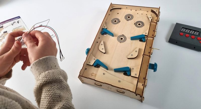 Automat do gry w pinball zrób to sam Buki 2168 światło dźwięk