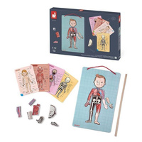 Edukacyjna układanka magnetyczna, "Anatomia człowieka", J05491-Janod, układanki dla dzieci