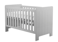 Szare Łóżeczko tapczanik 140x70 Pinio Calmo