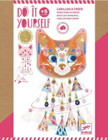 Kot- dzwonek wietrzny zrób to sam DJ07955-Djeco, zestawy kreatywne 