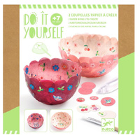 Zrób to sam papierowe miseczki Różowe Djeco DJ07982