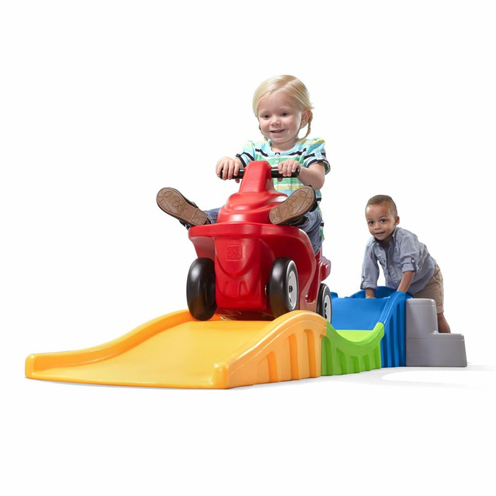 Kolejka Górska STEP2 8633 bezpieczny Tor z czerwonym jeździkiem do zjazdów dla dzieci