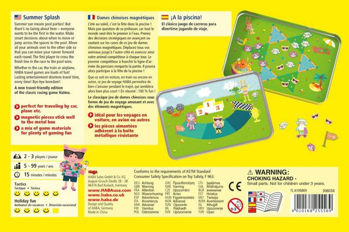 Magnetyczna gra dla dzieci Basenowe Party 5+ HB306034-Haba, gry podróżne