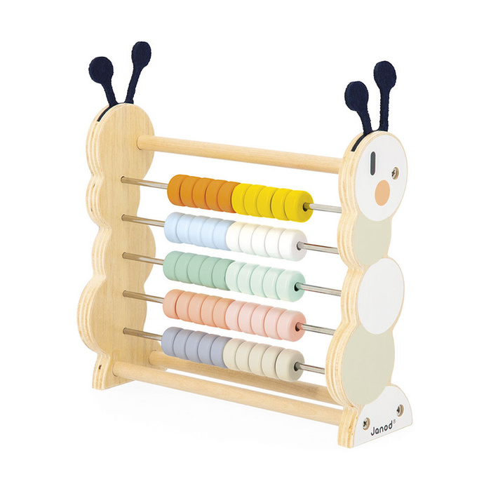 Drewniane liczydło Gąsienica Sweet Cocoon Janod J04014 Liczydła dla dzieci