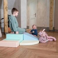 Klocki piankowe IGLU Soft Play Corner Climber pastelowy SET_06_02 domowy plac zabaw