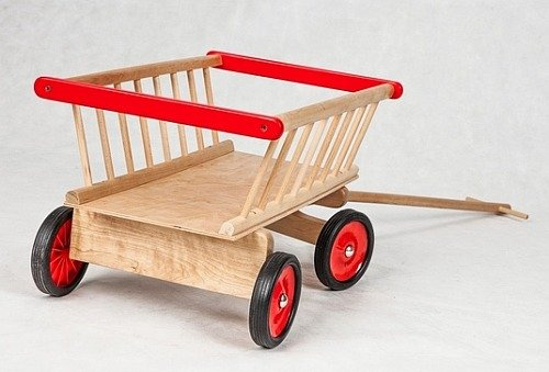 Drewniany wóz drabiniasty dla dzieci Mumbee 53307 pojazd dla dzieci