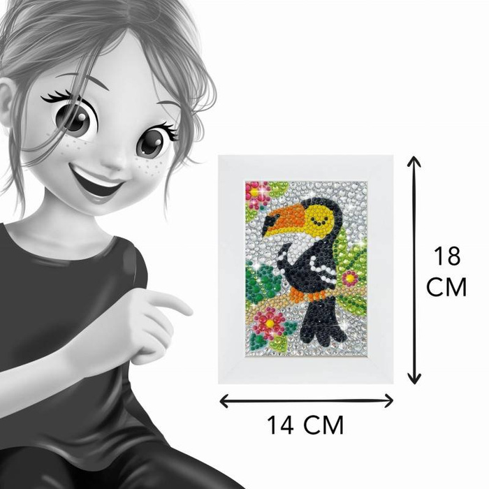 Mozaiki z kryształków - TUKAN DP004-Buki, zestaw artystyczny dla dzieci