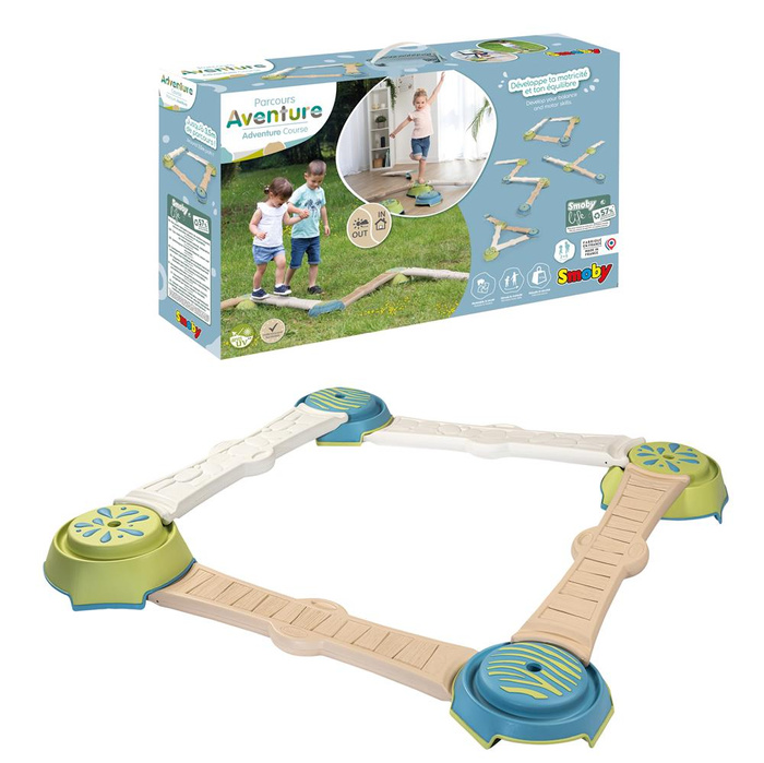 Równoważnia sensoryczna Smoby 840401 Ścieżka równowagi dla dzieci rozwój koordynacji i motoryki