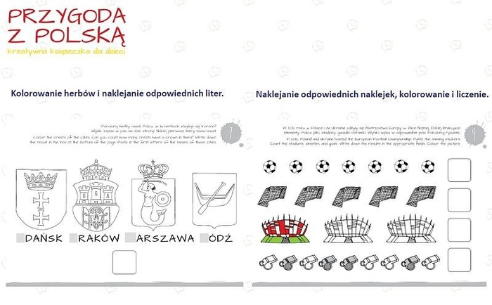 Przygoda z Polską - książka, kreatywna zabawa dla dzieci, ZT8146-Zuzu Toys