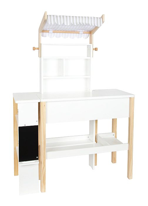 Drewniany sklep supermarket dla dzieci z markizą Fresh Small Foot 12328