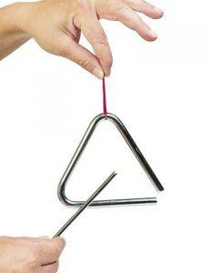 Trójkąt, instrumenty dla dzieci, goki