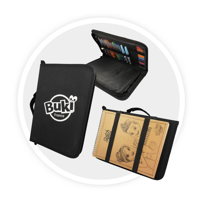 Teczka małego artysty ze szkicownikiem Buki 5436