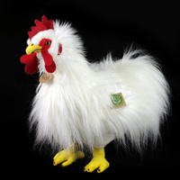 Pluszowy biały kogut 33 cm Rappa 211230
