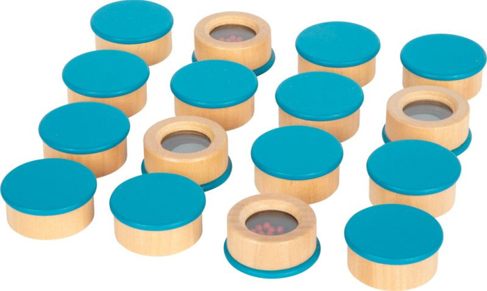 Memo dźwiękowe Sensory posłuchaj dźwięku drewniane pojemniki 12468 Small Foot pamięciowa zabawka muzyczna