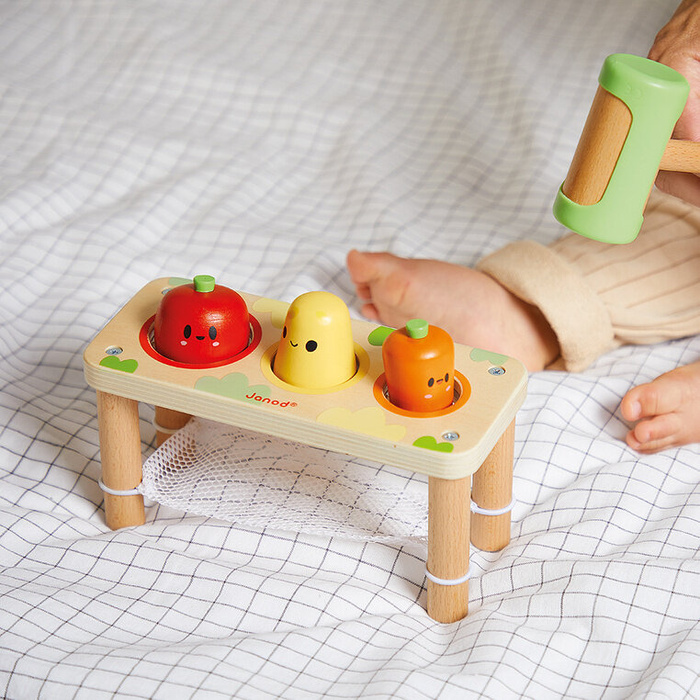 Wbijanka przebijanka z młotkiem Warzywa Farma J03309 Janod