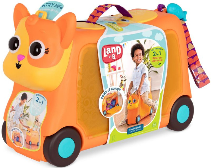 Jeździk walizka Gogo Ride-On Lolo Kot B.Toys BX2299 mały podróżnik