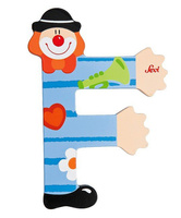 Głoska Clown "F", 81742-Sevi, nauka literek dla dzieci, alfabet