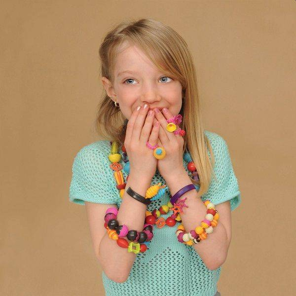 B.eauty Pops zestaw do tworzenia biżuterii 150 elementów BX1373Z- B.Toys, zestaw kreatywny