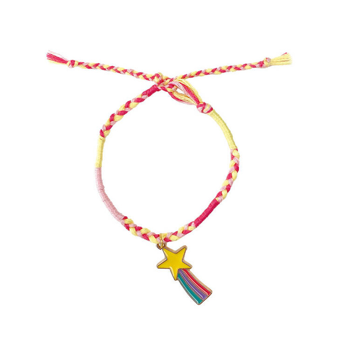 Zestaw kreatywny do tworzenia biżuterii Tęczowe bransoletki 30 szt. J09134 Janod