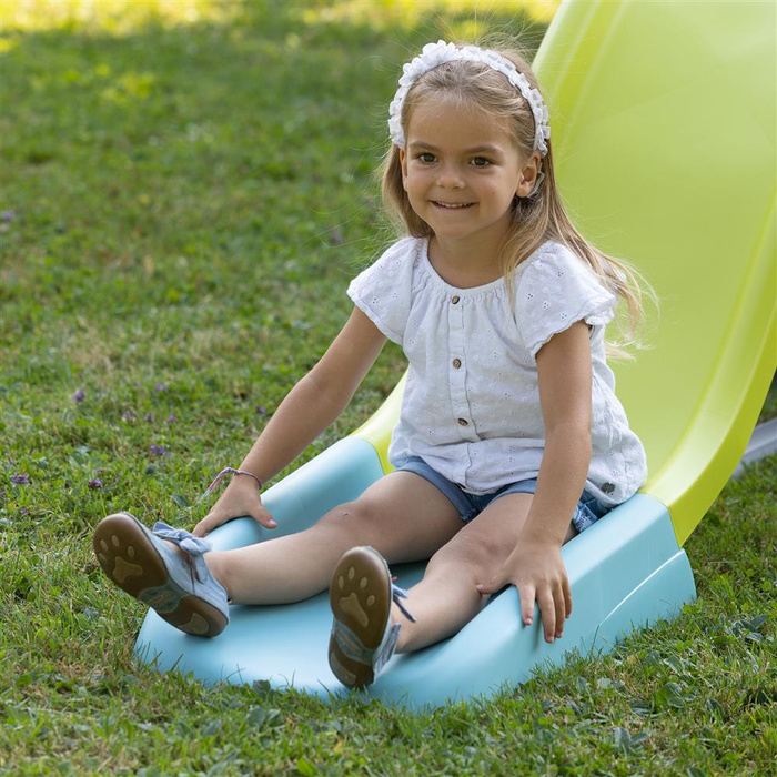 Stabilna Zjeżdżalnia ogrodowa Smoby 820302 Ślizg 230 cm Tor wodny dla dzieci Ślizgawka do aktywnej zabawy