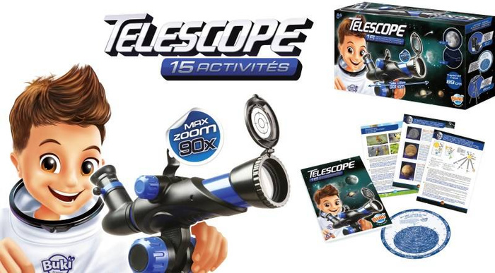 Nauka i zabawa dla dzieci Teleskop 15 doświadczeń TS006B Buki