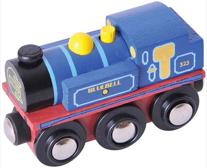 Drewniany pociąg parowóz Bluebell Bigjigs Rail BJT423 kolejki dla dzieci