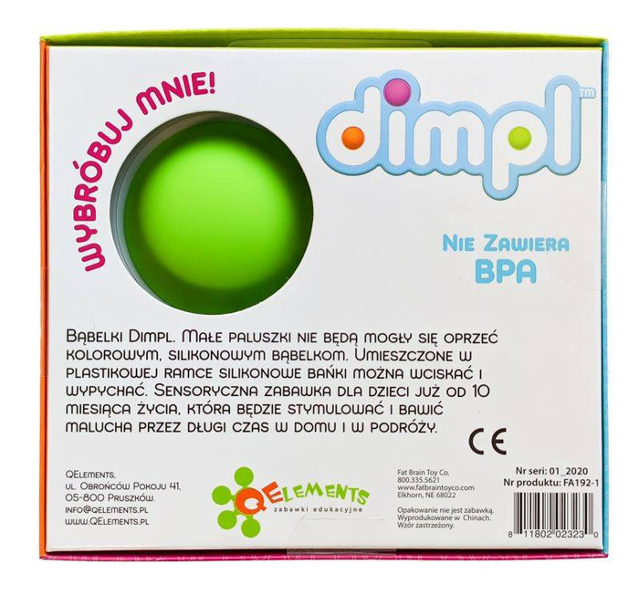Dimpl zabawka stymulująca Bąbelki FA192-1 Fat Brain Toys, zabawki rozwojowe