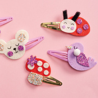 Zestaw kreatywny do tworzenia biżuterii Brokatowe spinki do włosów Ogród Janod J09179