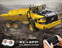 Klocki konstrukcyjne Mould King 17010 Wywrotka RC zdalnie sterowana zabawka budowlana 1930 elementów