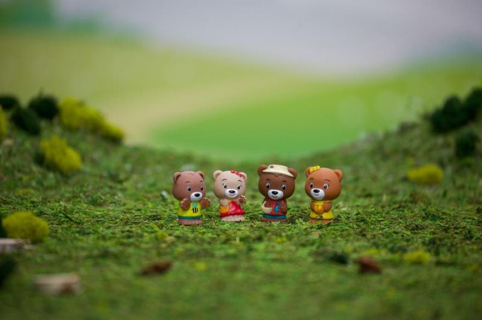 Rodzina misiów Browny Klorofil 700300F figurki zwierząt dla dzieci