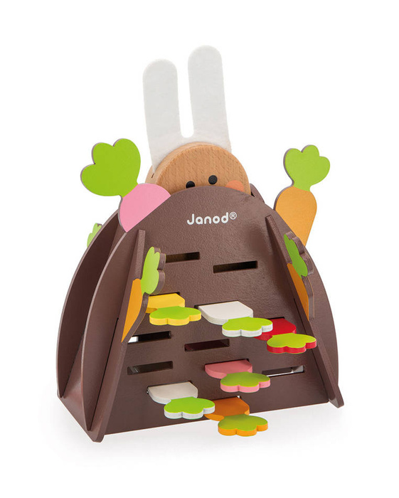 Rodzinna drewniana gra strategiczna Magiczna Marchewka Janod J02473