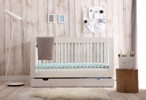 Białe Łóżeczko 140x70 Pinio Basic