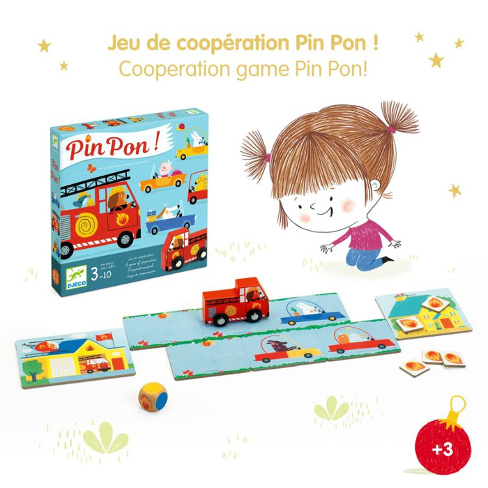 Gra kooperacyjna strażak PinPon ALARM Djeco DJ08571