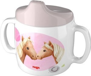 Kubeczek z dziubkiem Konie HB305696-Haba, naczynia i akcesoria