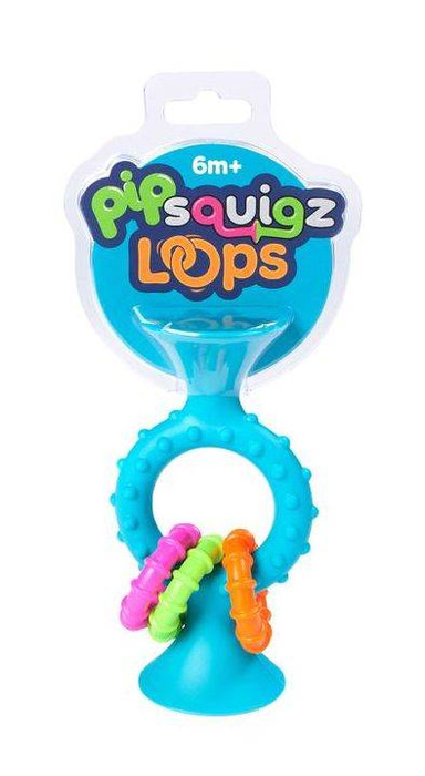 PipSquigz przyssawka z grzechotką Bobo Loops FA166-1 Fat Brain Toys, grzechotki