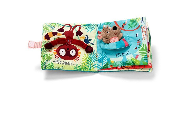 Książeczka z mini-pacynką wielofunkcyjna „Pocałuj Cesara” Niedźwiadek Cesar 86863-Lilliputiens