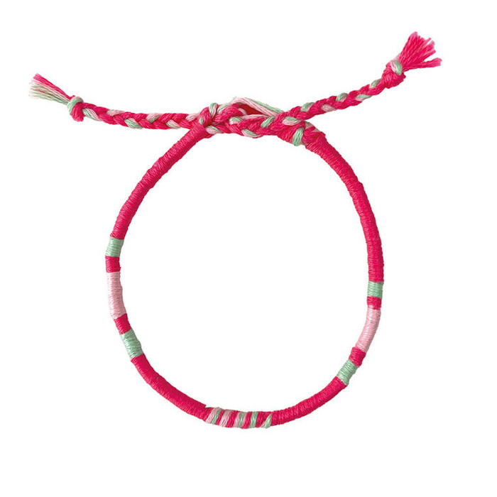 Zestaw kreatywny do tworzenia biżuterii Tęczowe bransoletki 30 szt. J09134 Janod