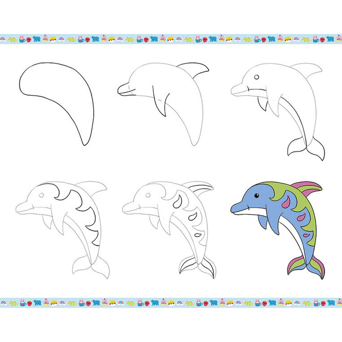 Zestaw kreatywny Rysowanie krok po kroku z brokatowymi markerami 20 rysunków i kolorowanek Janod J09157