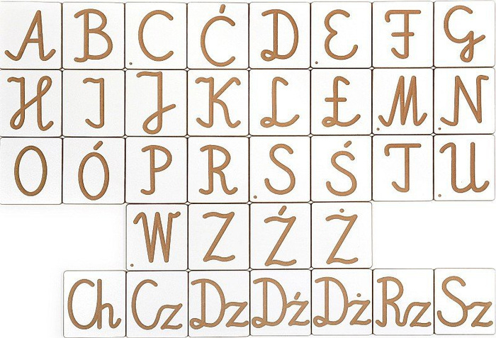 Przestrzenny alfabet polski, litery i cyfry, 110024-Pilch, zabawki edukacyjne