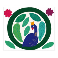 Zestaw kreatywny Papierowy wieniec na ścianę Paw 7+ J07942-Janod, zestaw artystyczny dla dzieci