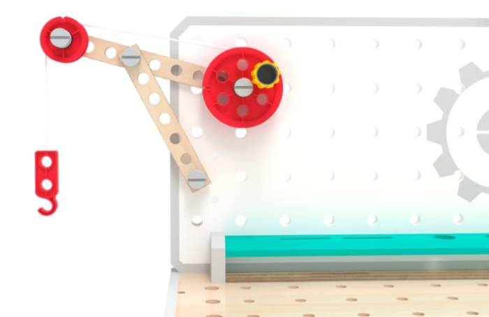 Duży warsztat z narzędziami dla dzieci Koło zębate z tablicą imadłem hakiem, mały majsterkowicz