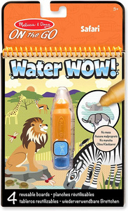 Wodna kolorowanka Water Wow Safari 19441 Melissa & Doug, książeczki wielokrotnego użytku