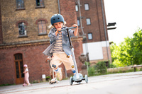 SCOOTANDRIDE Highwaykick 3S Hulajnoga z systemem sterowania 2w1 i kółkami LED składana 3+ Steel