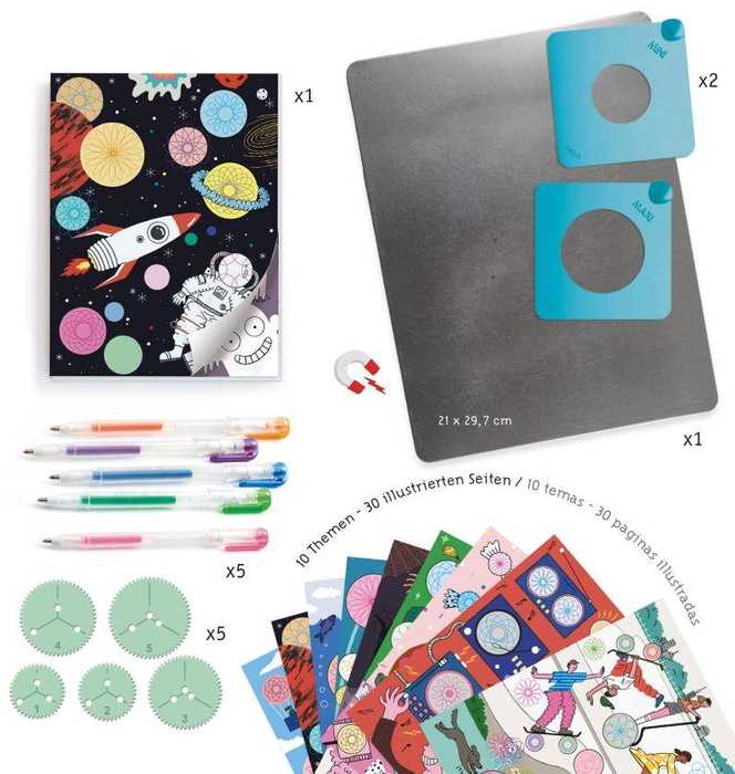 Zestaw artystyczny spirale Motywy DJ08736-Djeco, zabawy kreatywne dla dzieci