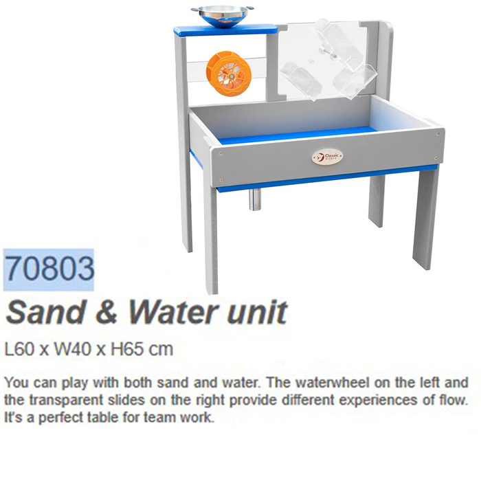 Stolik do eksperymentów CLASSIC WORLD EDU CW70803 Zestaw doświadczeń dla dzieci wodą i piaskiem 2w1