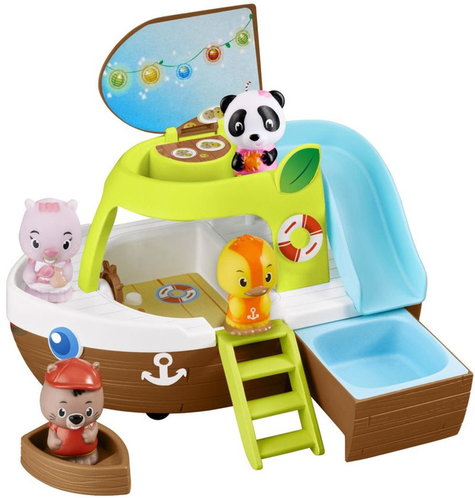 Statek wycieczkowy Klorofil 700209F jacht i figurka zwierzątka