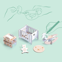 Domek dla lalek z akcesoriami zrób to sam Djeco DJ08005