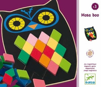 Drewniana układanka dla dzieci, Czarna sowa, DJ01693-Djeco, zabawki edukacyjne